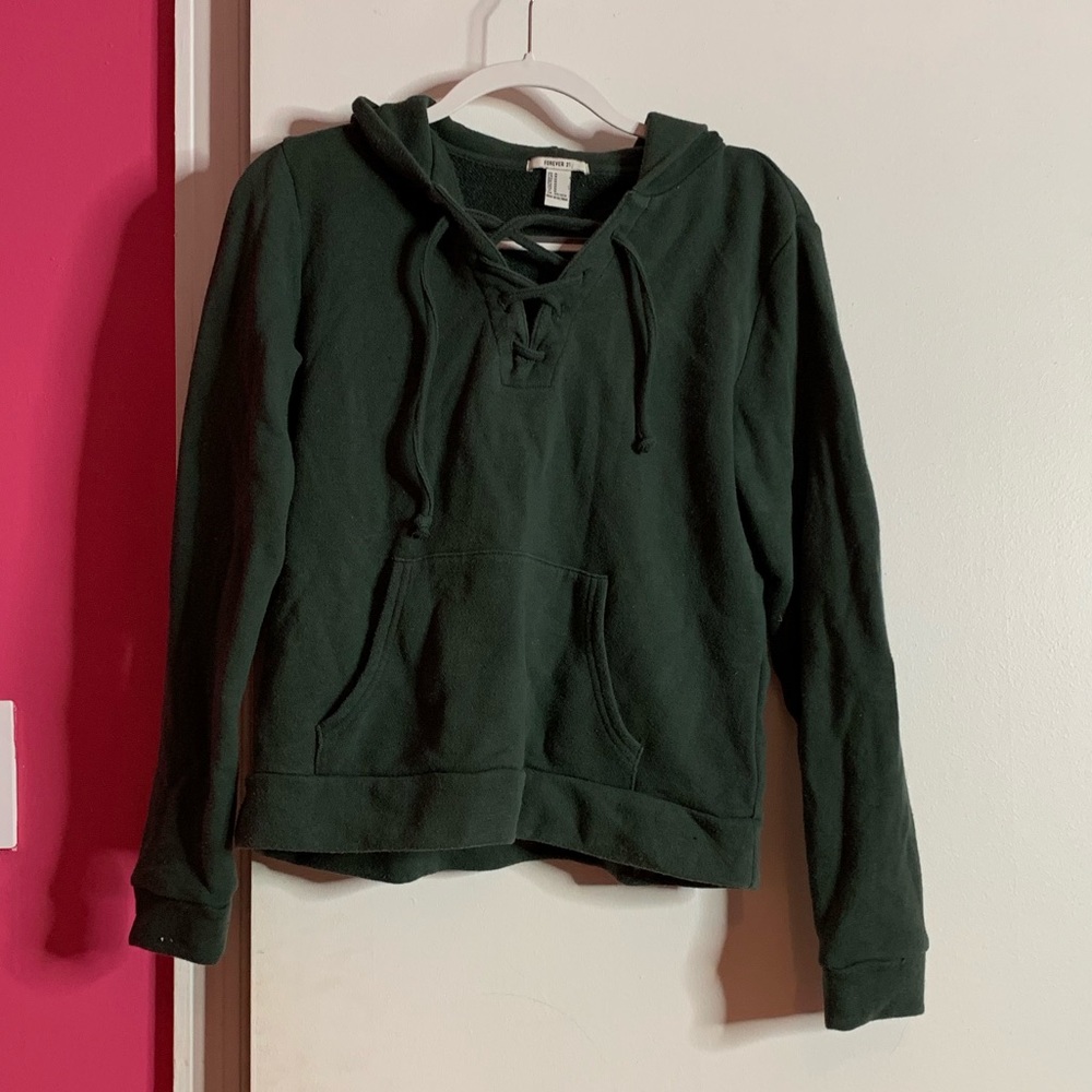 criss cross hoodie